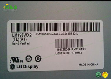 Harte beschichtende LM190WX2-TLK1 LCD Scheibe Fahrwerkes 19,0 Zoll mit Beschriftungsbereich 408.24×255.15 Millimeter