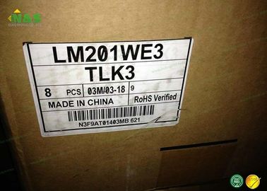 Normalerweise weiße LM201WE3-TLK3 Scheibe Fahrwerkes LCD 20,1 Zoll mit Beschriftungsbereich 433.44×270.9 Millimeter